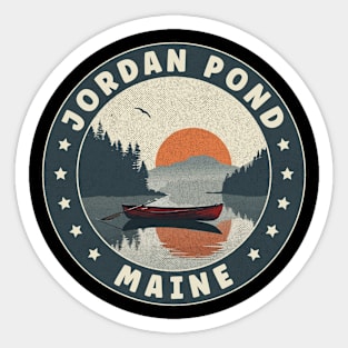 Jordan Pond Maine Sunset Sticker